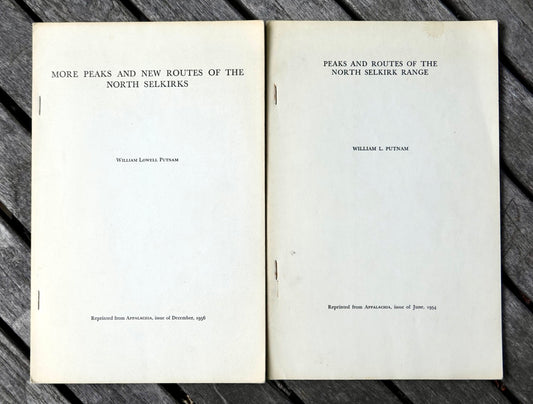 Peaks and Routes of the North Selkirk Range by William L. Putnam (1954)