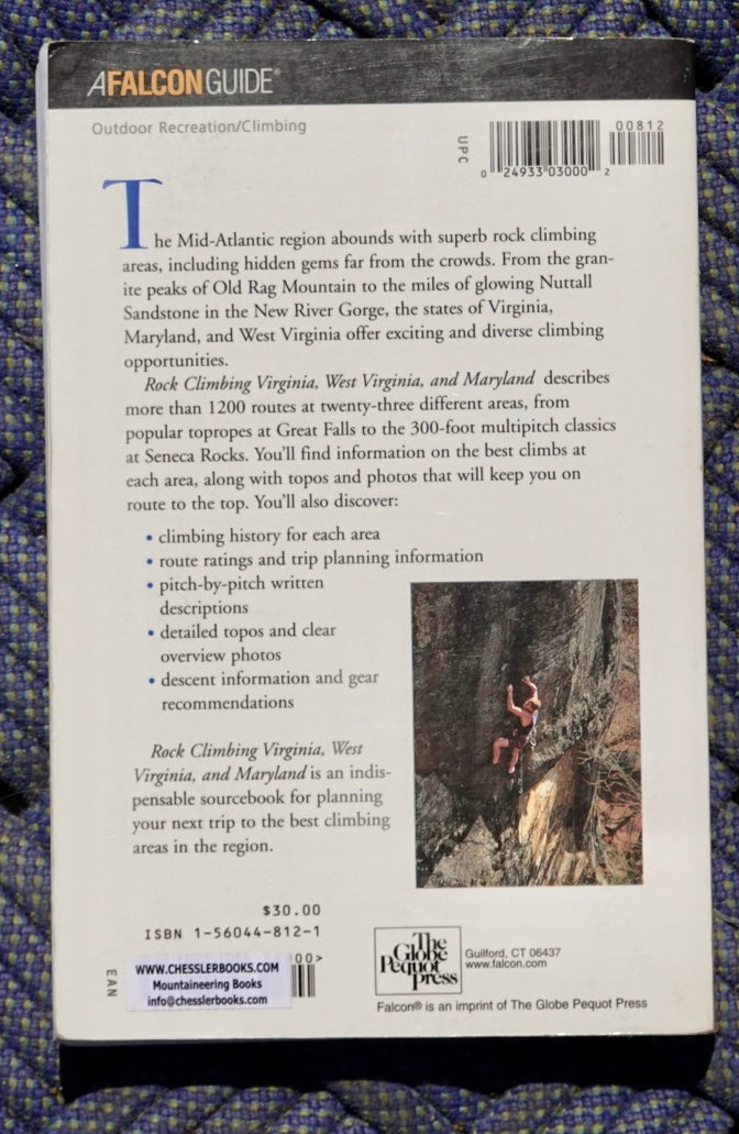 Rock Climbing Virginia, West Virginia, and Maryland by Eric J. Hörst (2001)