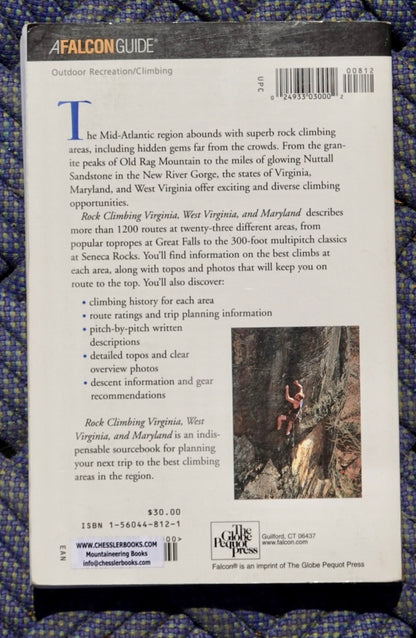 Rock Climbing Virginia, West Virginia, and Maryland by Eric J. Hörst (2001)