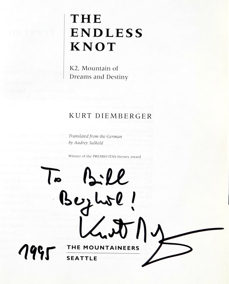 The Endless Knot by Kurt Diemberger (1990) (SIGNED)