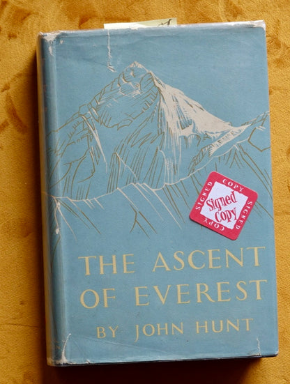 Ascent of Everest by Sir John Hunt (SIGNED EDMUND HILLARY)