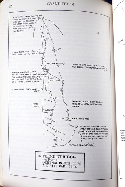 A Climber's Guide to the Teton Range Volume II by Leigh Ortenburger & Reynold Jackson (1987)