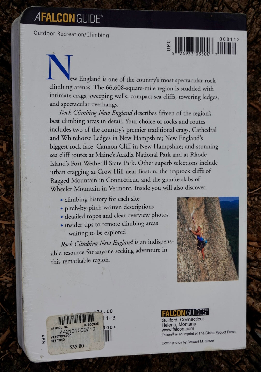 Rock Climbing New England by Stewart Green (2001)