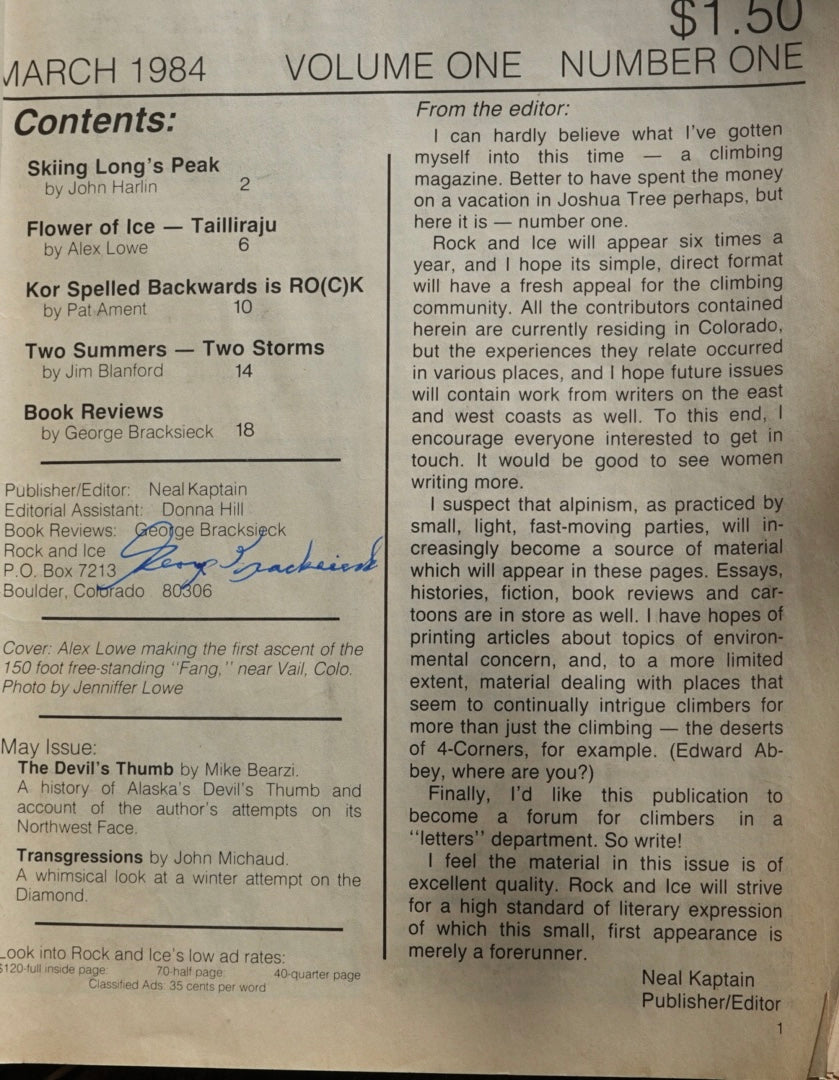 Rock and Ice Issues 1-5