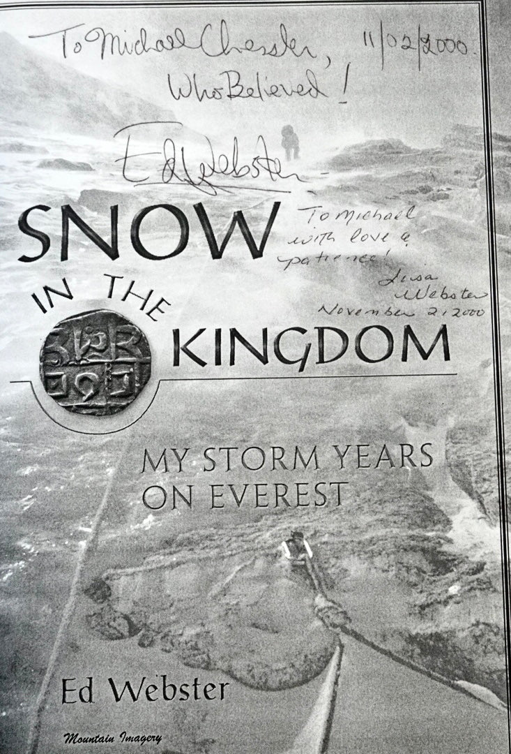 Snow in the Kingdom ARC by Ed Webster (SIGNED)