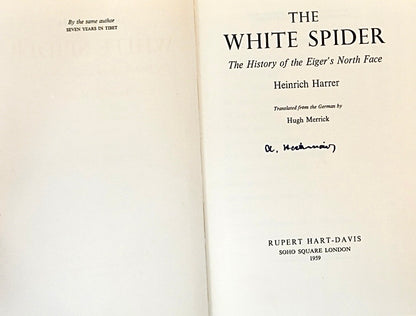 The White Spider by Heinrich Harrer (1960) (SIGNED BY HECKMAIR)