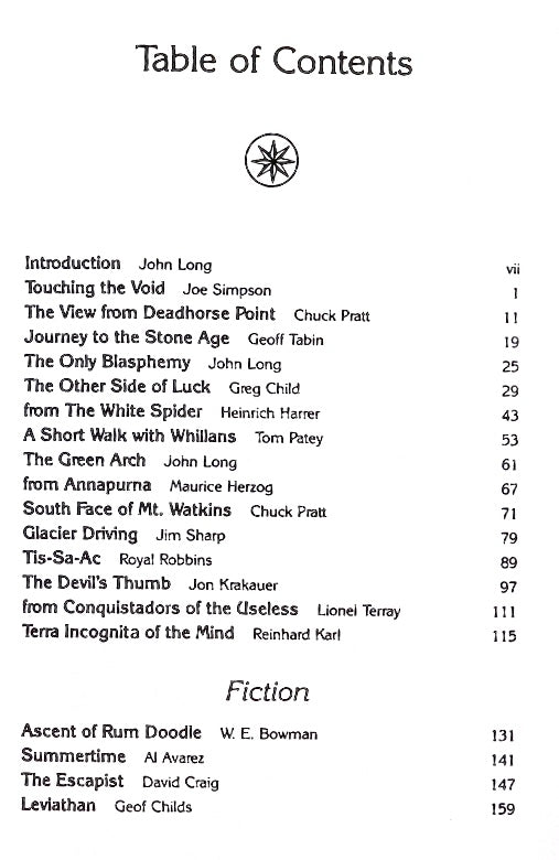 Tales From the Steep: John Long's Favorite Climbing Literature (1993)