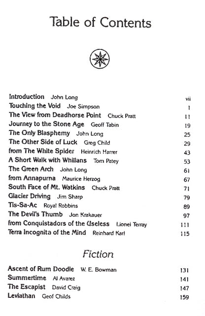 Tales From the Steep: John Long's Favorite Climbing Literature (1993)