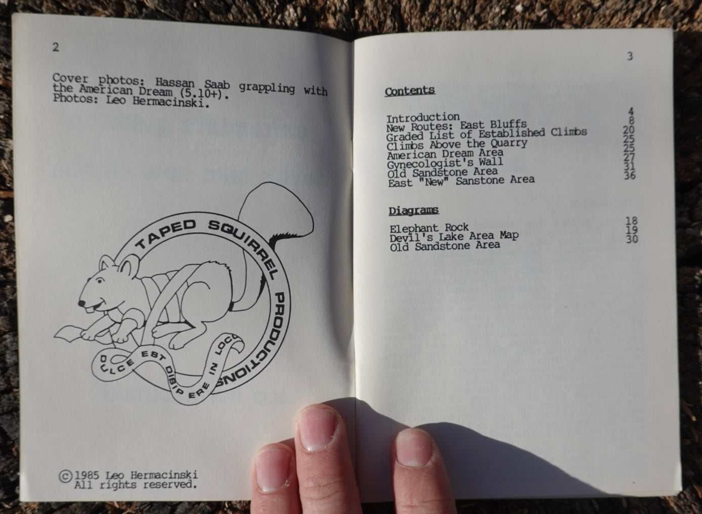 Extremists Guide to Devil's Lake New Climbs by Leo Hermacinski (1985)