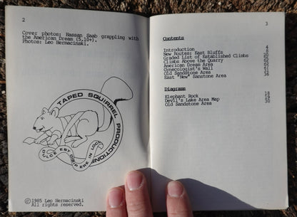 Extremists Guide to Devil's Lake New Climbs by Leo Hermacinski (1985)