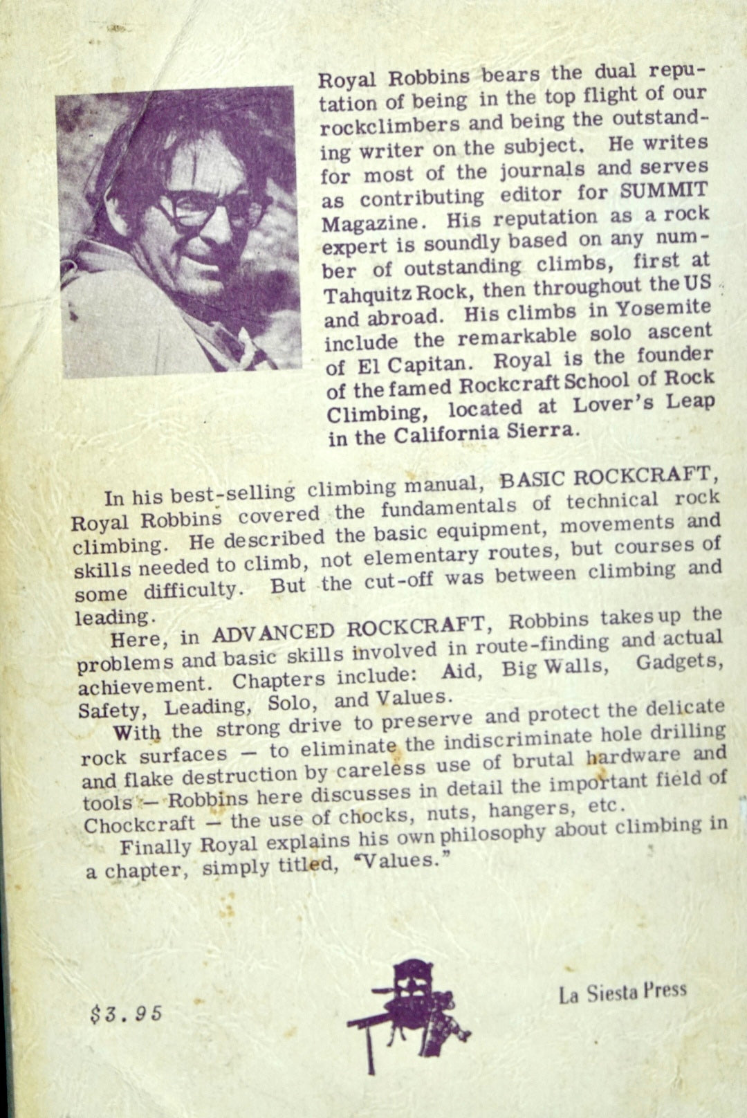 Advanced Rockcraft by Royal Robbins (1973)