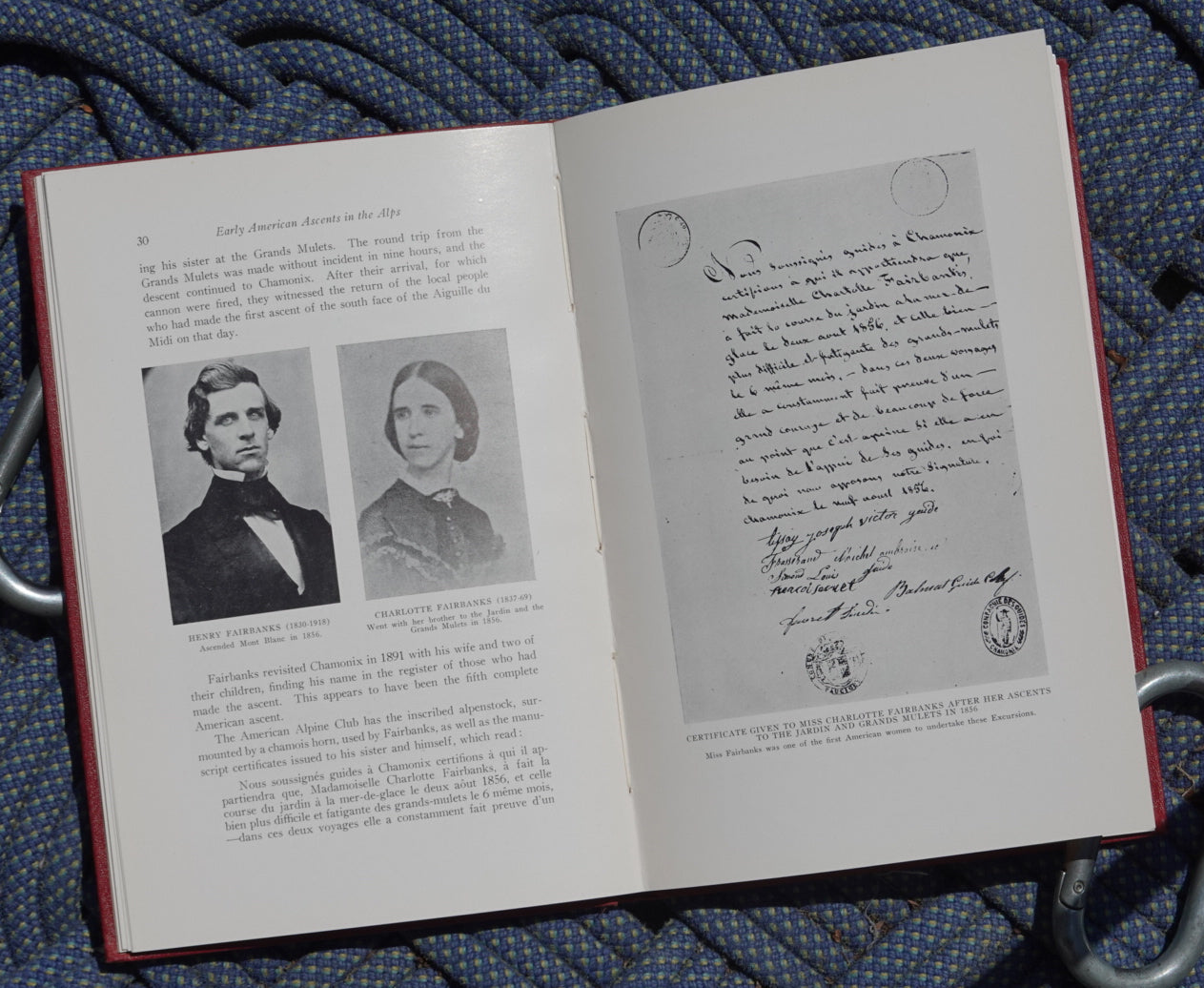 Early American Ascents in the Alps by J. Monroe Thorington (1943)