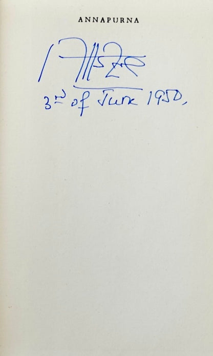 Annapurna by Maurice Herzog (1953) (SIGNED)