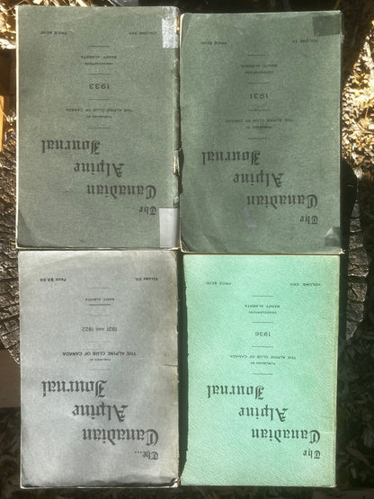Four VERY OLD Canadian Alpine Journals (1920s-1930s)
