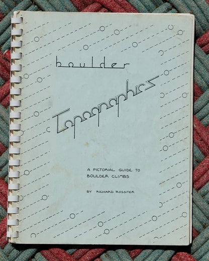 Boulder Topographics by Richard Rossiter (1981)
