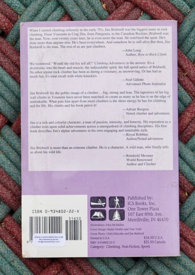 Climbing Adventures by Jim Bridwell (1992)