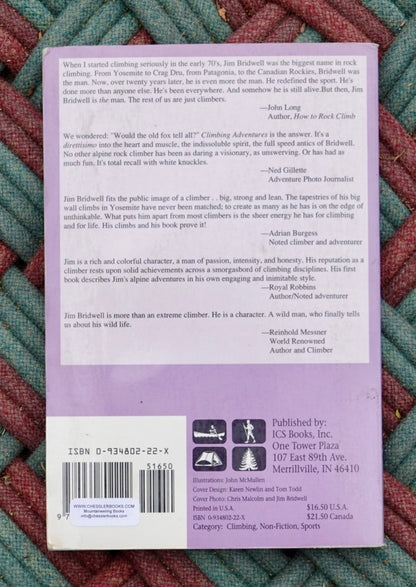Climbing Adventures by Jim Bridwell (1992)