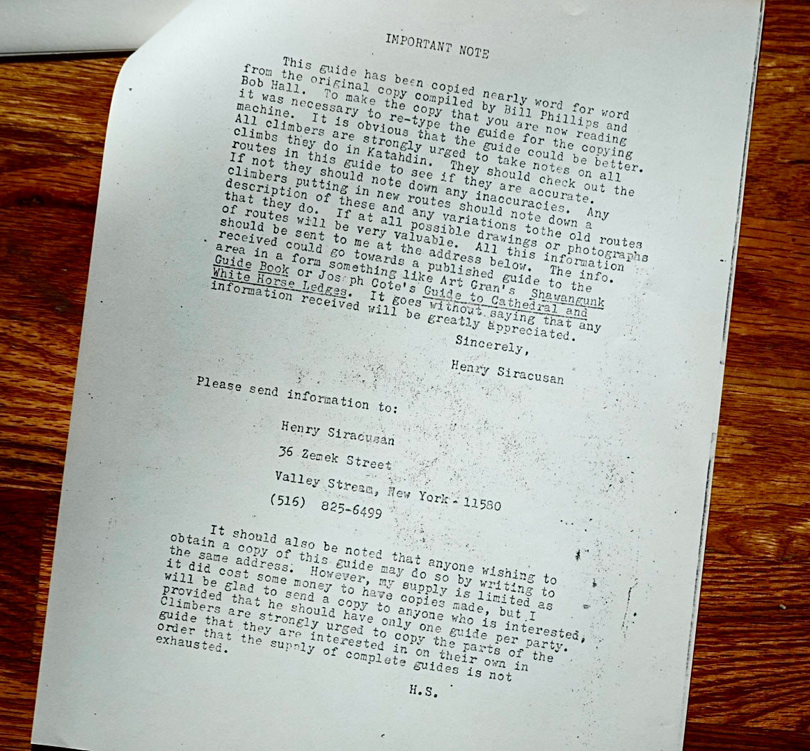A Climber's Guide to Katahdin by Phillips & Hall (????)