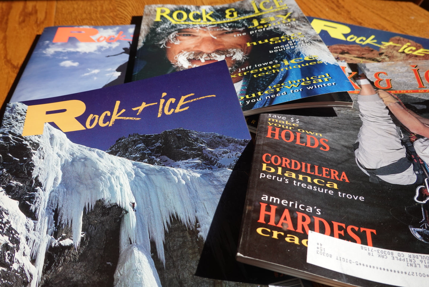 Rock and Ice LOT of FIVE (5)- ICE CLIMBING ARTICLES