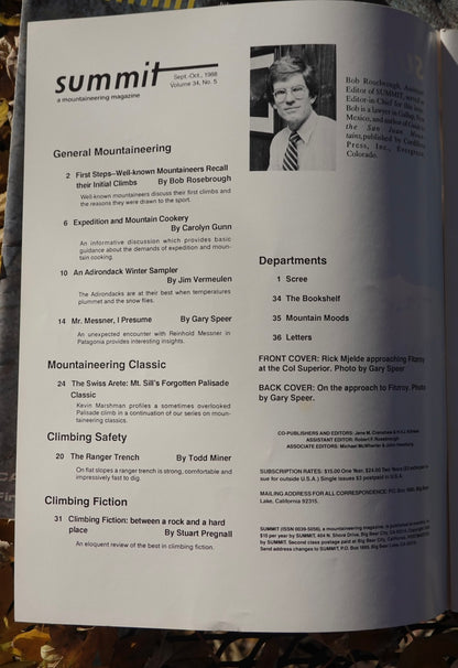 Summit Magazine Full Year 1988 (5 issues)