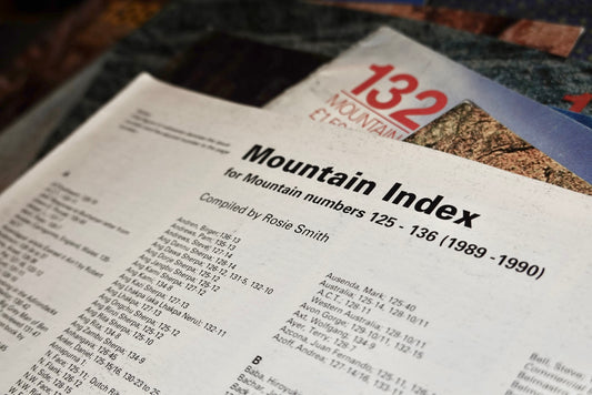 Mountain Magazine LOT 132-140 [7 ISSUES] w/ supplemental index