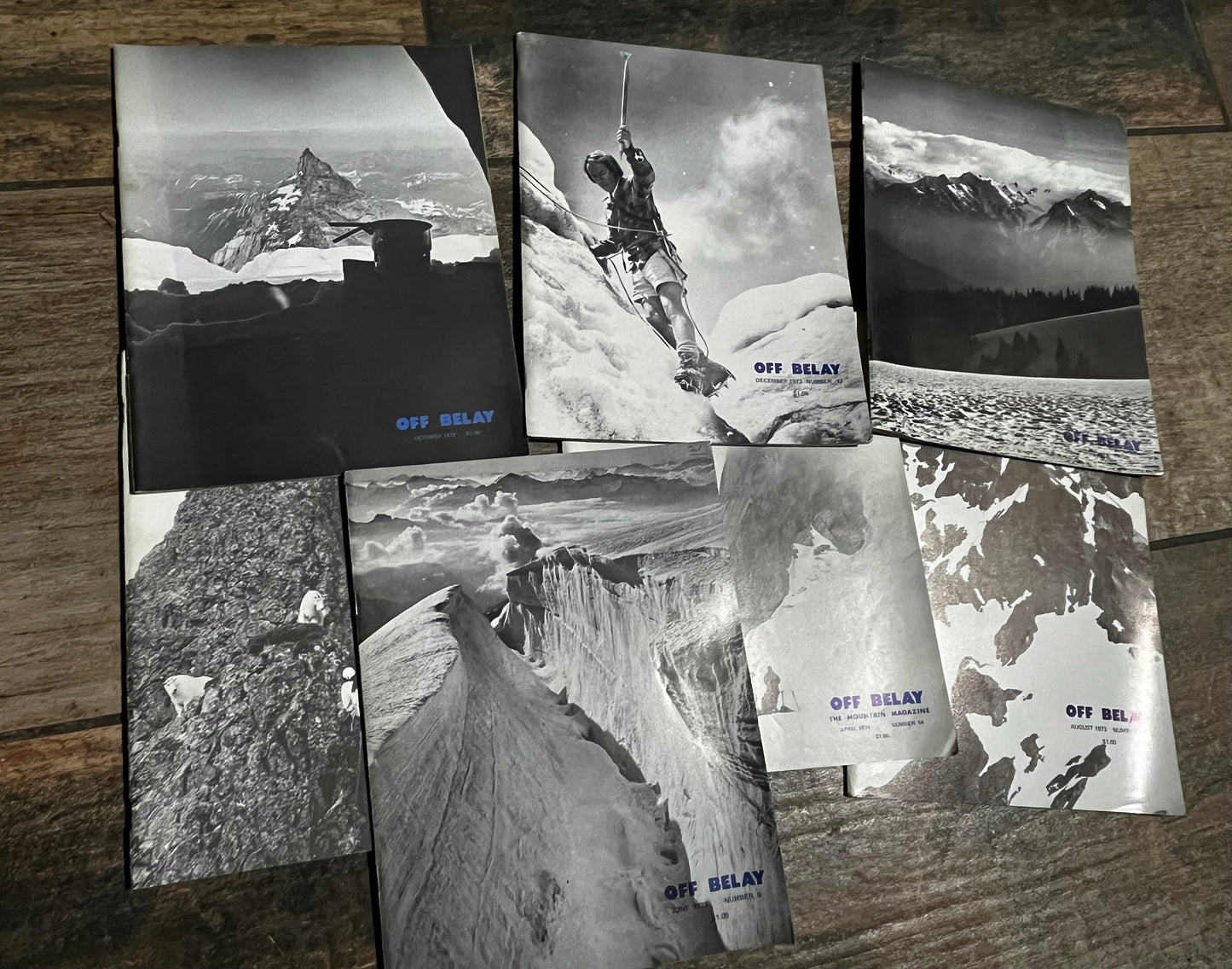 Off Belay Magazine LOT of 7 (1972-1974)