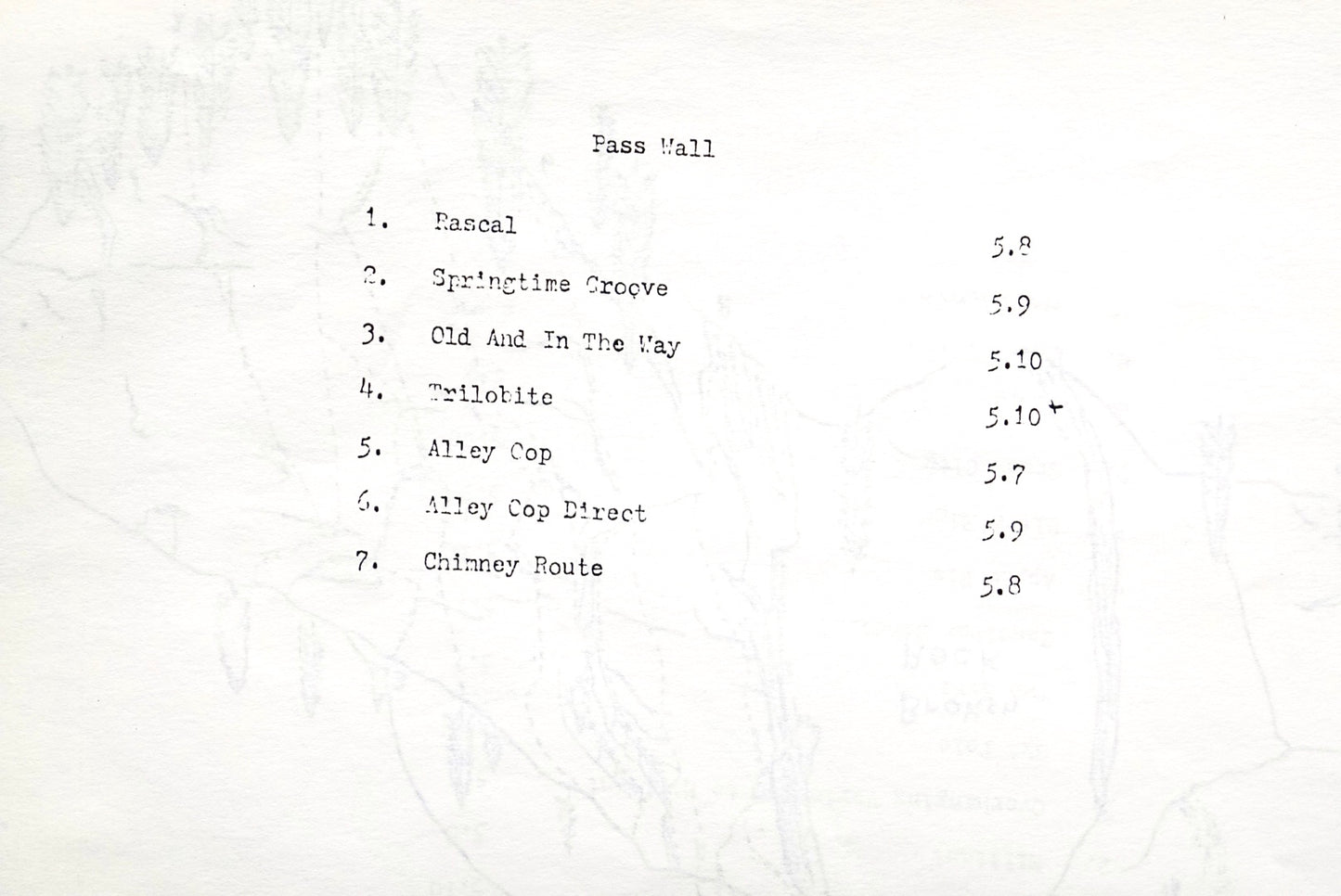 Aspen Rockclimbing Selected Routes A Preliminary Guide