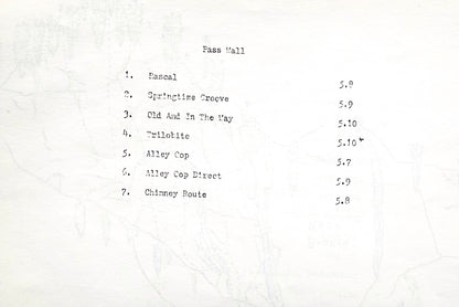 Aspen Rockclimbing Selected Routes A Preliminary Guide