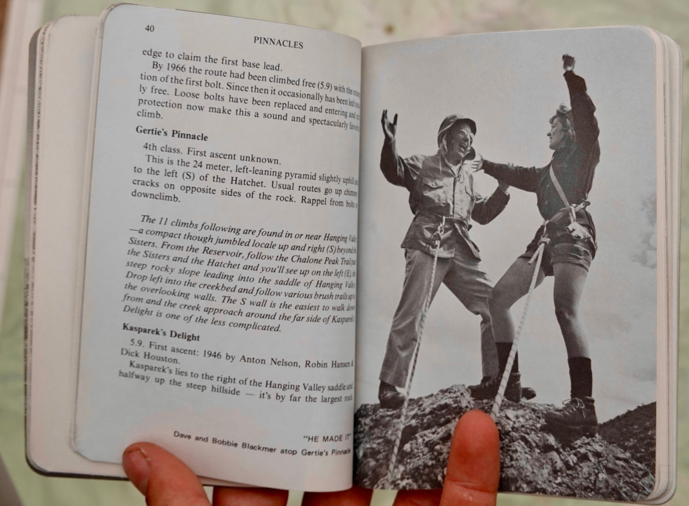 Pinnacles Climber's Guide by Chuck Richards (SIGNED)