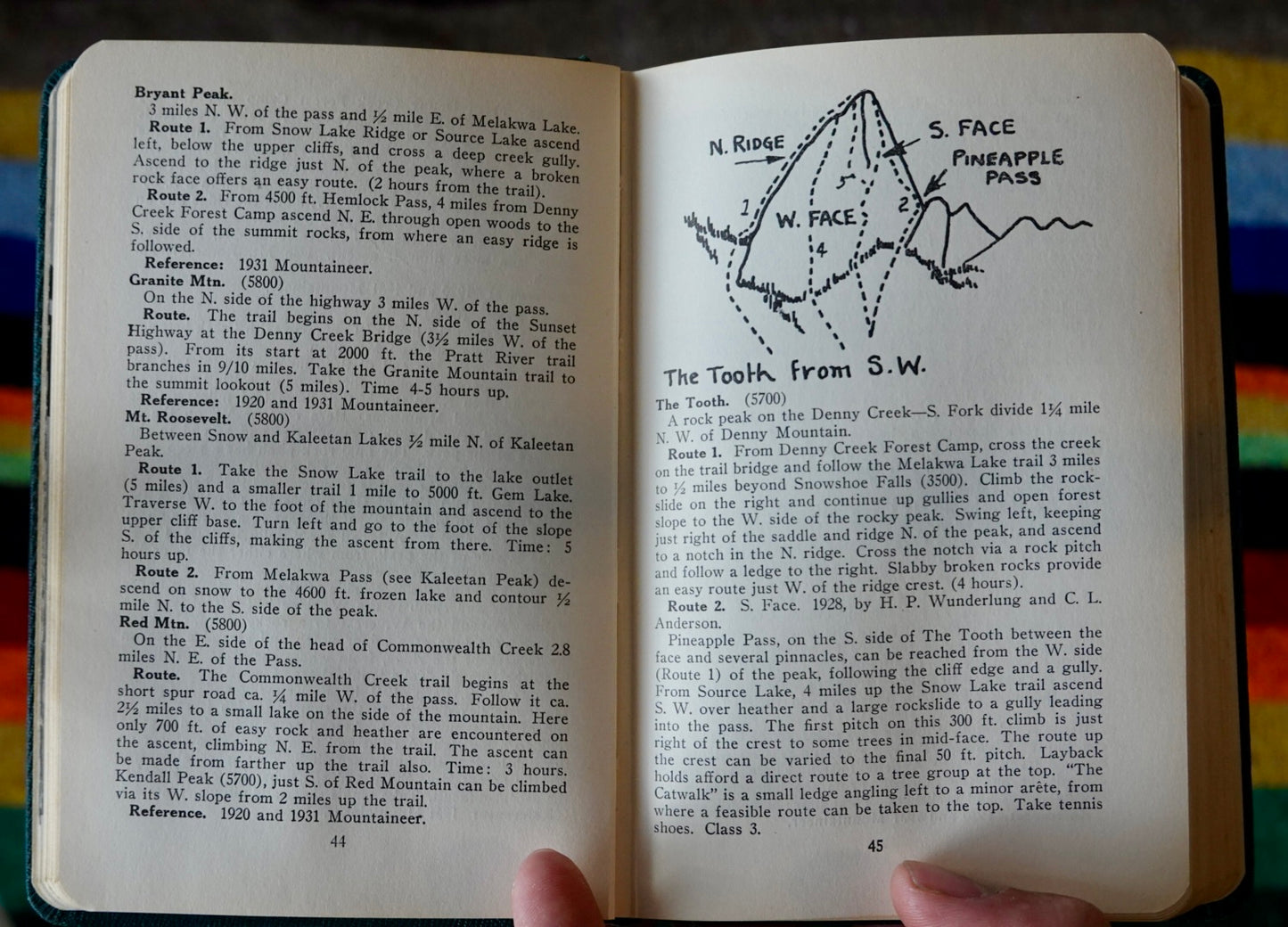 Climber’s Guide to the Cascade and Olympic Mountains of Washington by Fred Beckey (1949)