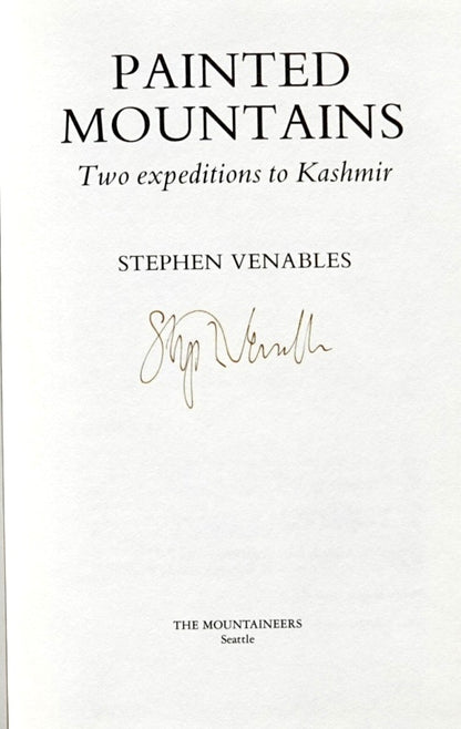 Painted Mountains by Stephen Venables (1987) (SIGNED)