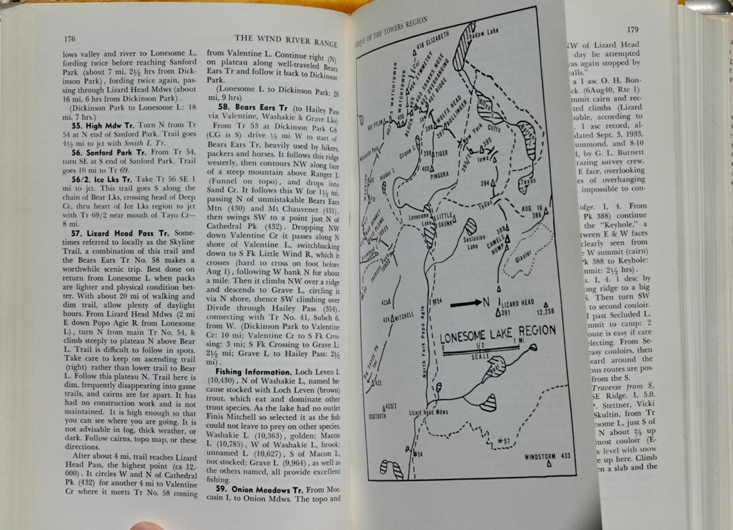Guide to the Wyoming Mountains and Wilderness Areas by Bonney & Bonney (1965) (SIGNED)