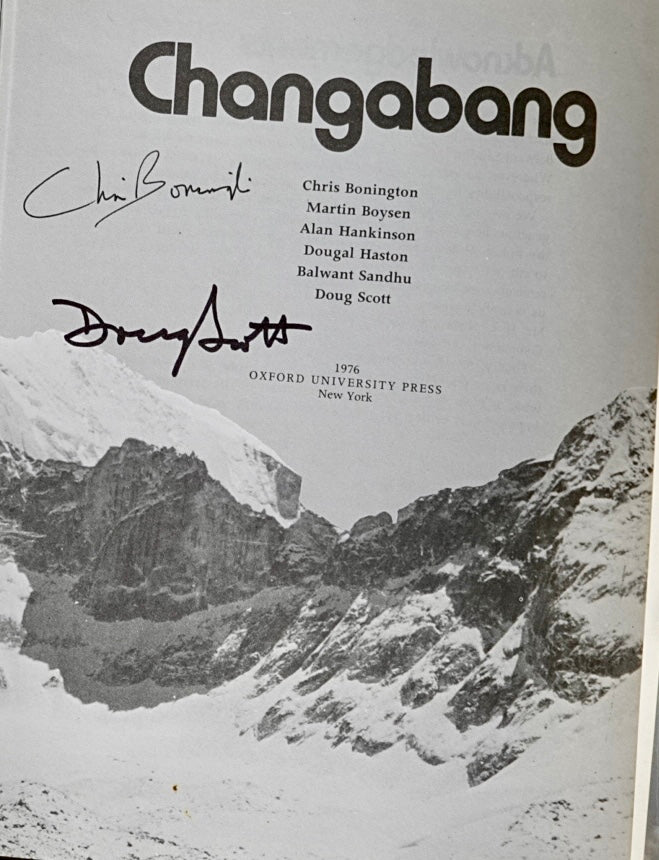 Changabang by Bonington, Scott, et. al. (1976) (SIGNED CB, DS)
